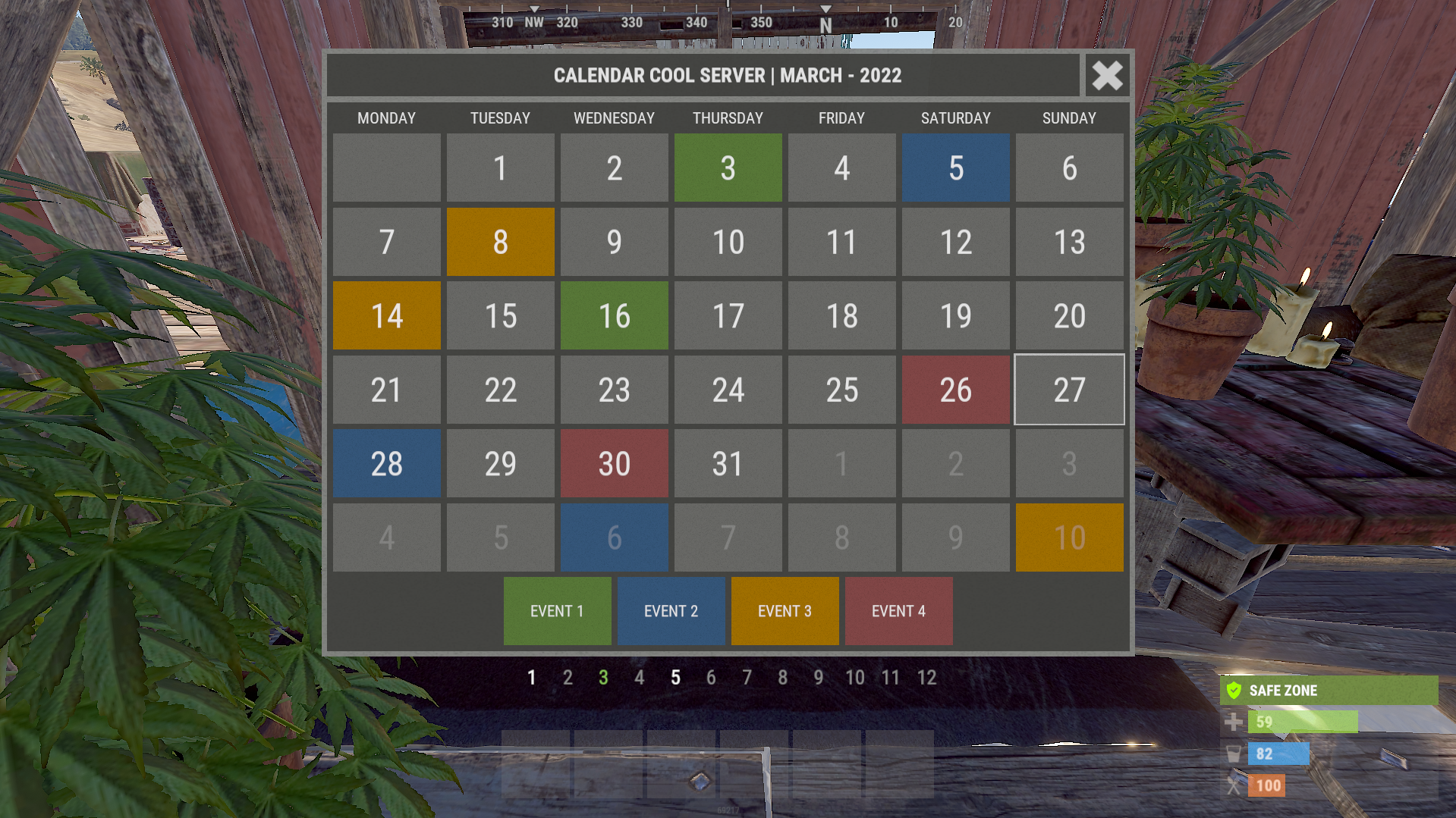 XWipeCalendar