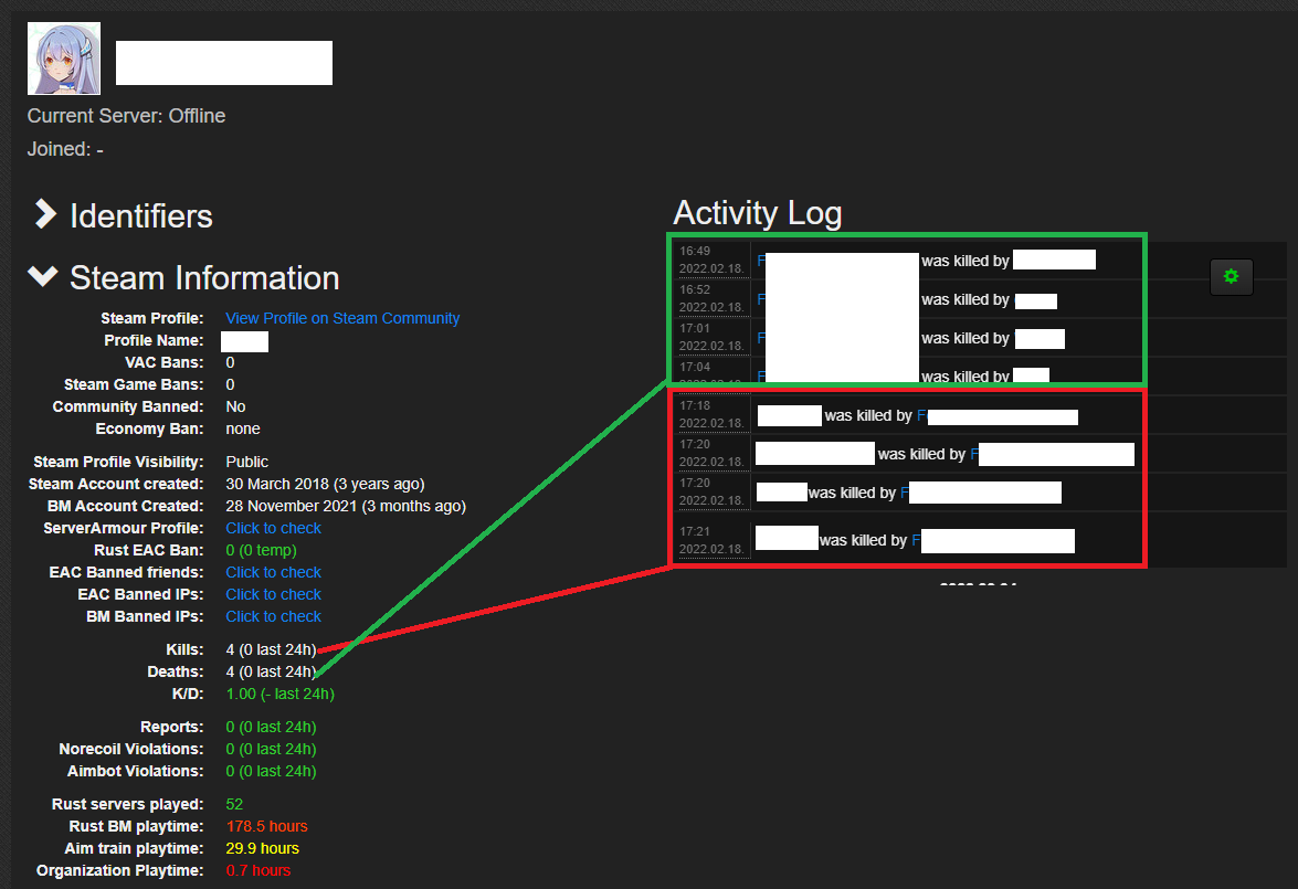 All Facepunch servers reporting streamer mode names on Battlemetrics? At  around 12 EST today all Facepunch servers started reporting streamer mode  names, was this intentional? SC is from US East Facepunch Large