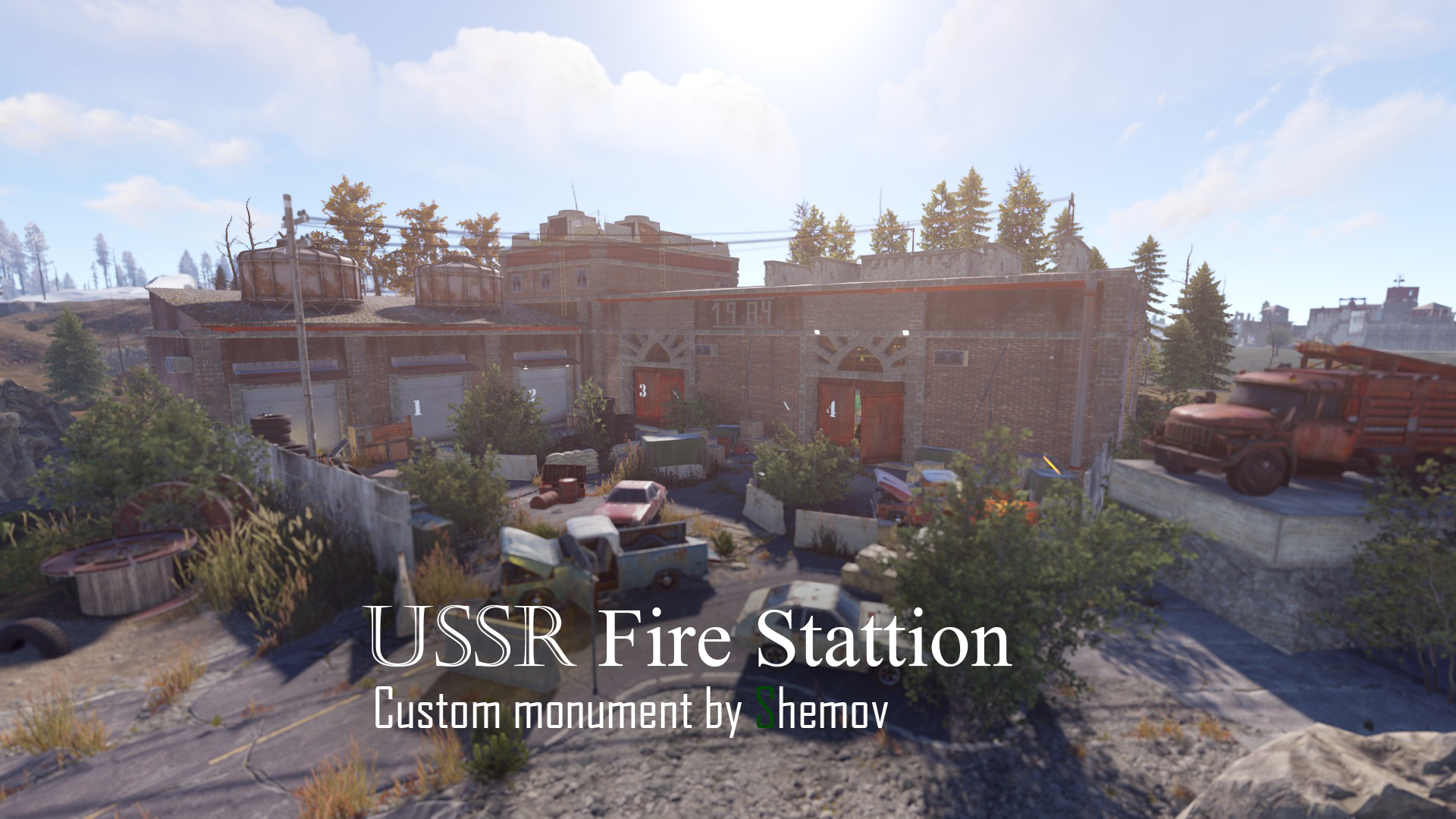 USSR Fire station | Custom monument by Shemov