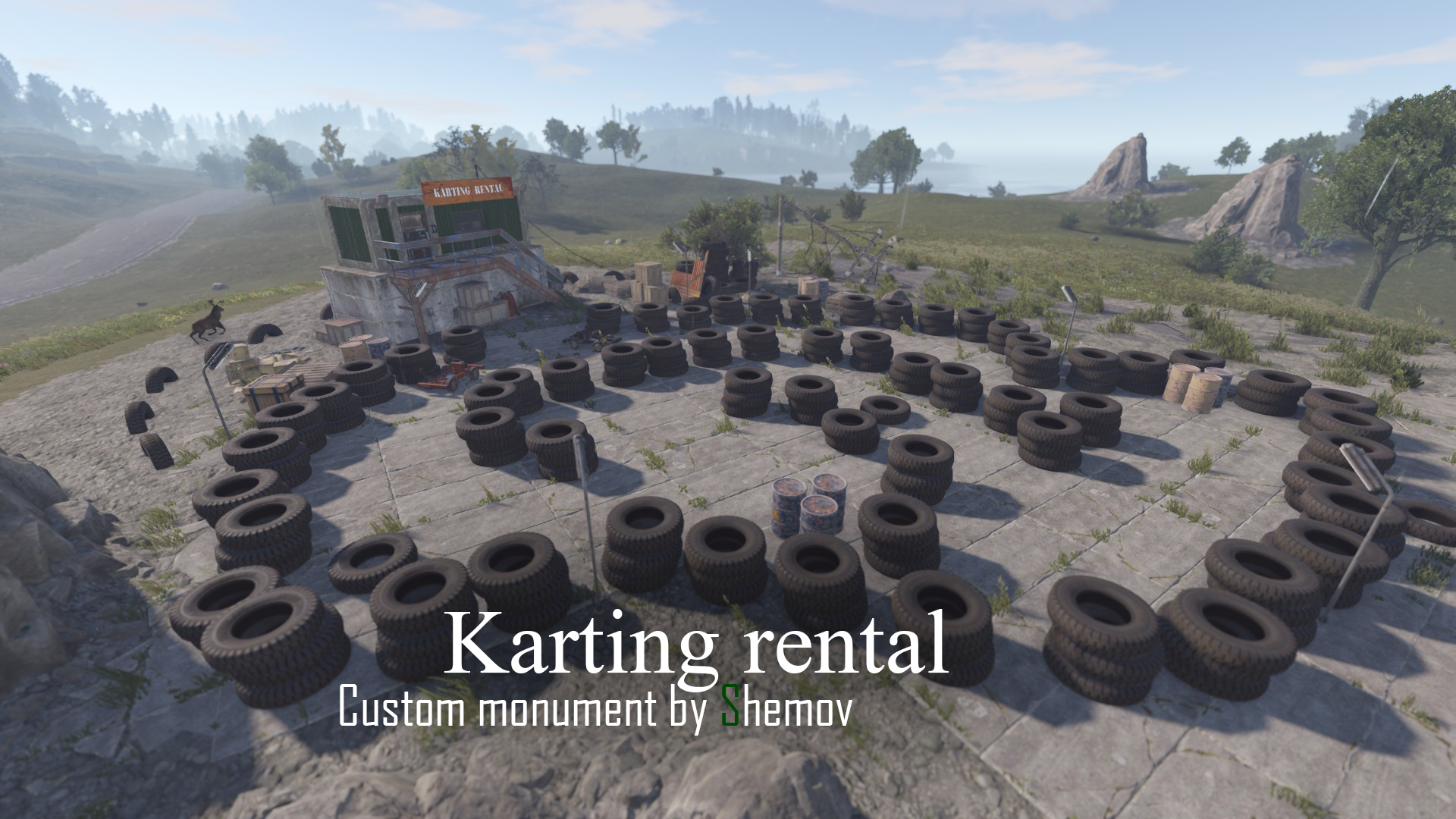 Karting rental | Custom monument by Shemov