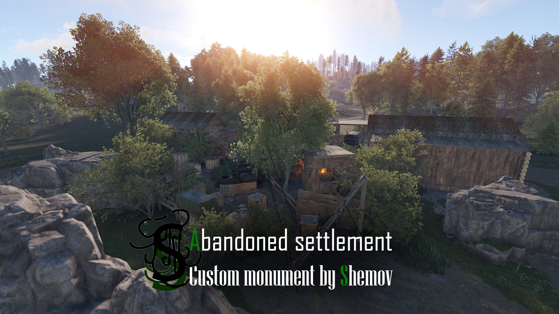 Abandoned settlement | Custom monument by Shemov