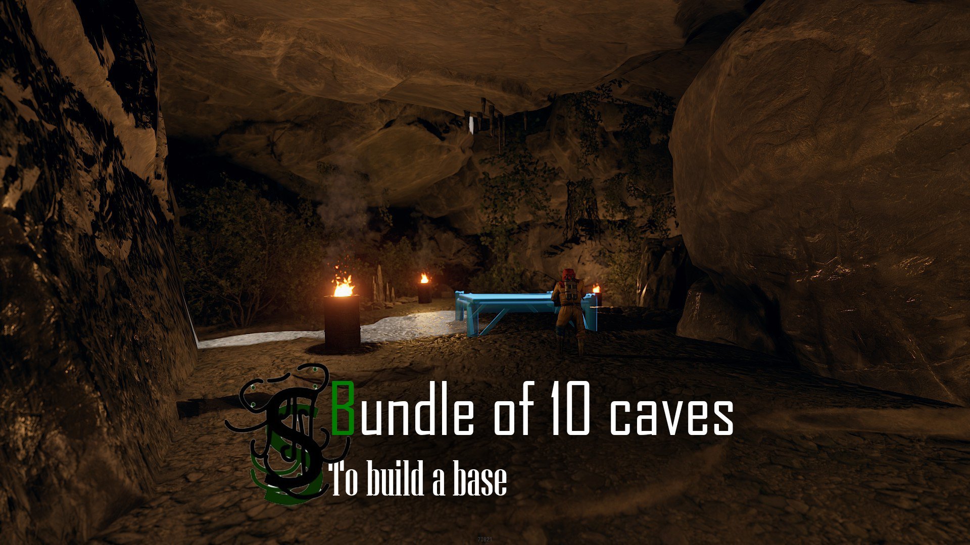 Bundle of 10 custom caves to build a base | Custom places to build a base by Shemov