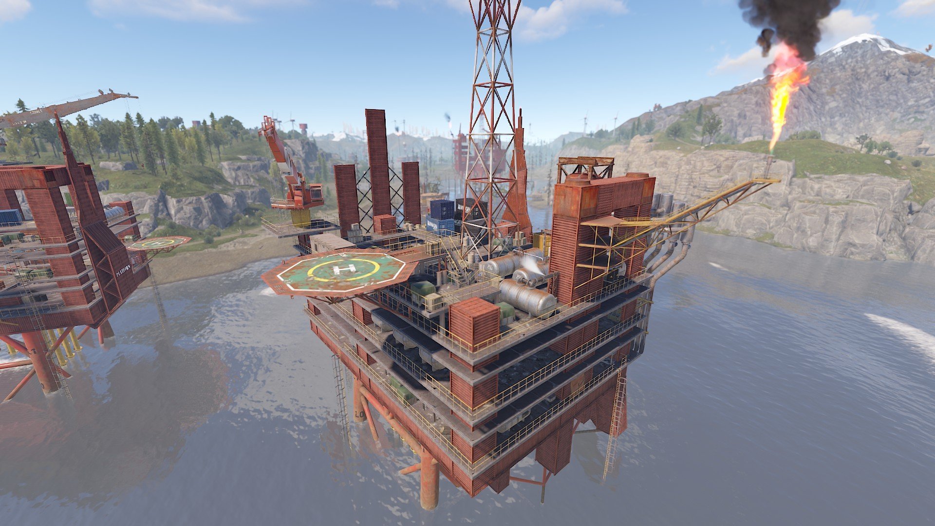 Oilrig to build a base(X5 PACK) | Custom places to build a base