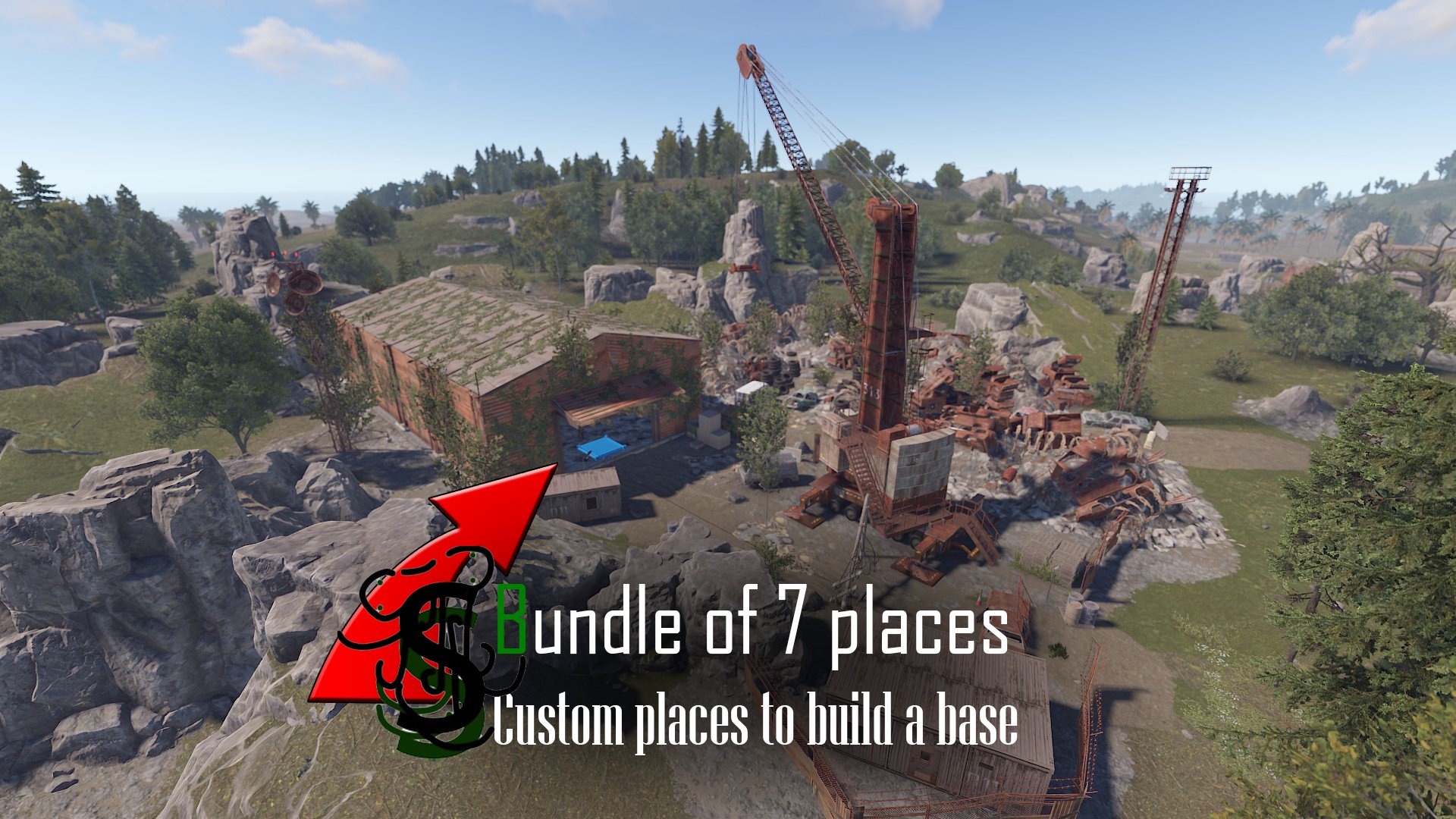 Bundle Of 7 Places To Build A Base | Custom Places By Shemov