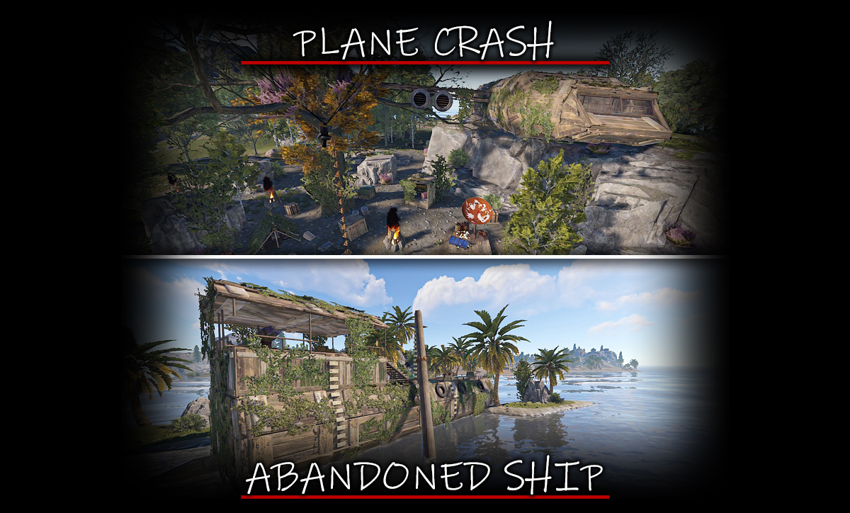 Plane Crash + Abandoned Ship