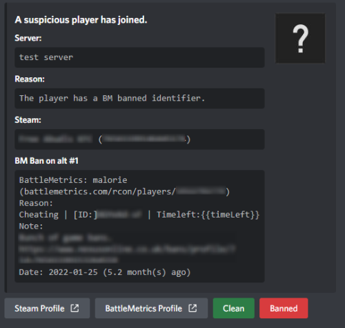 Rust - Battlemetrics Bans to Discord - Discord Bots - Codefling