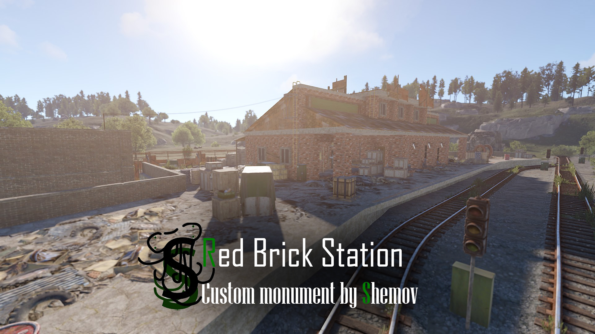 Red Brick Railway Station | Custom Monument By Shemov