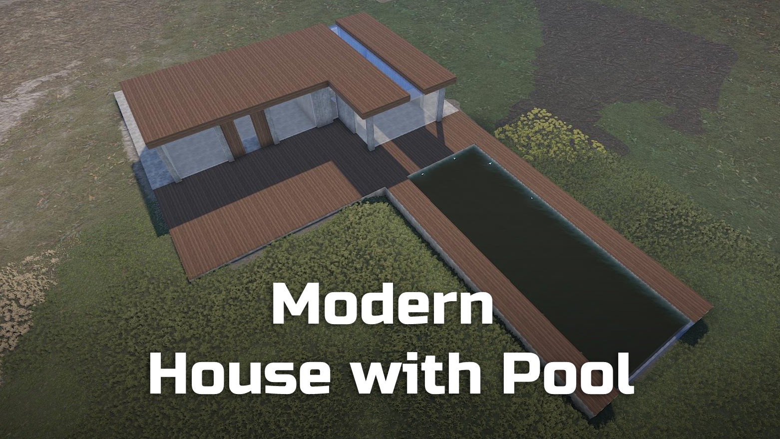 Modern House With Pool  | Place For Building