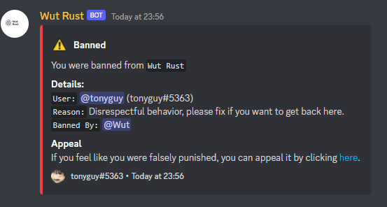 V2] Discord-To-Roblox Ban bot  100% Free, End User Friendly