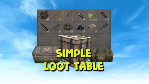 More information about "Simple Loot Table"