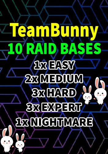 More information about "10 Raidable Bases - TeamBunny Pack #1"