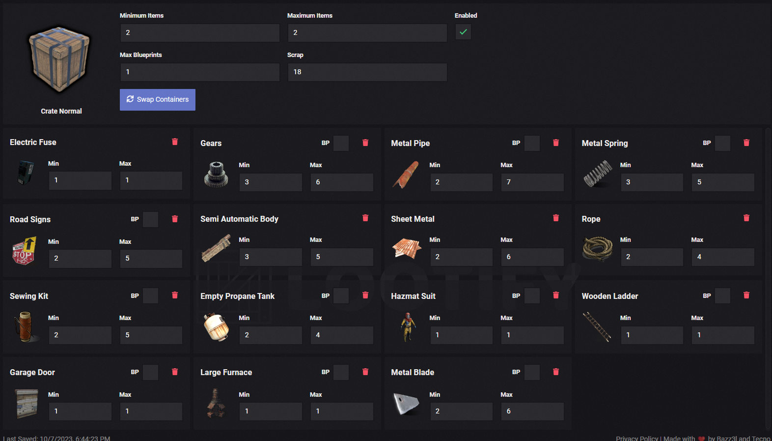 Better Loot 3x Monthly Config w Rarity config