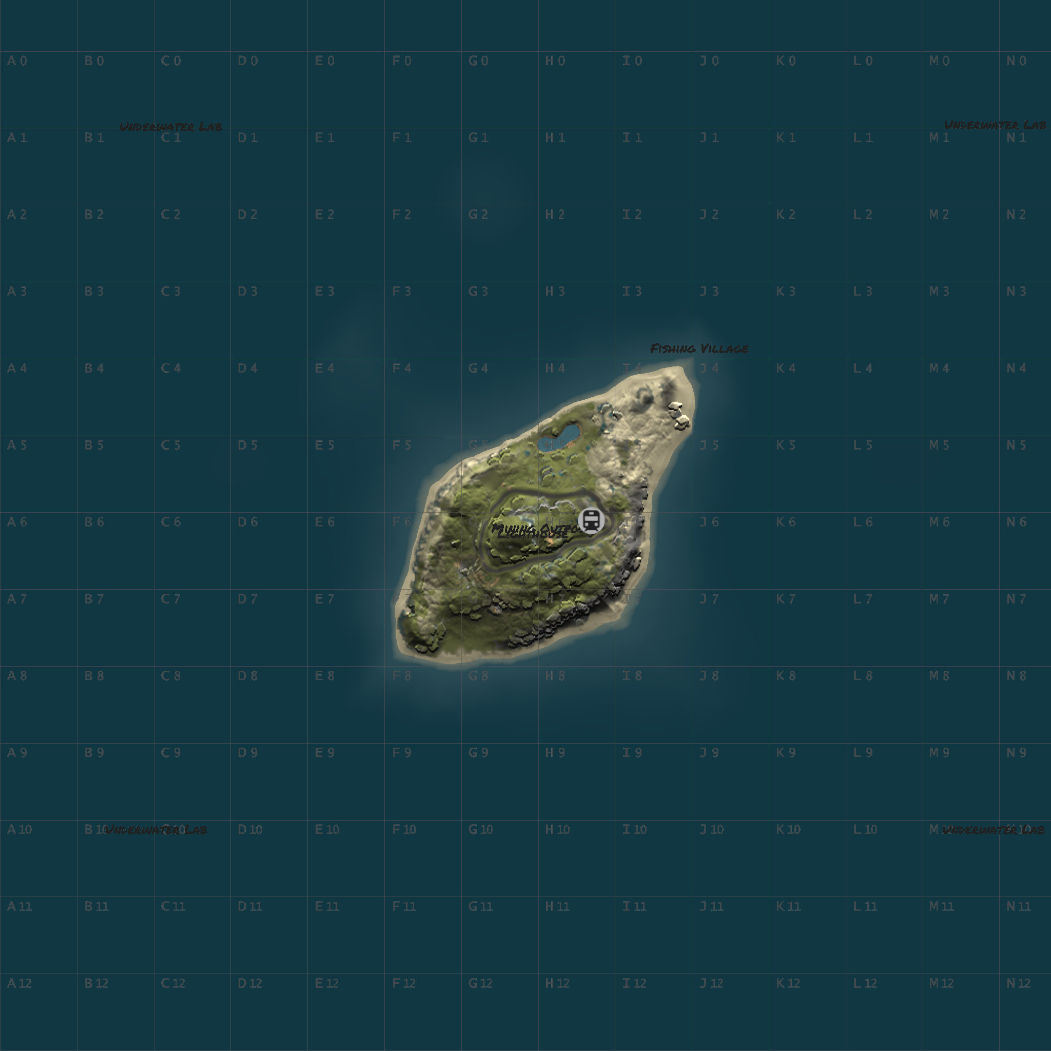 Wayfarer Island One Grid Map