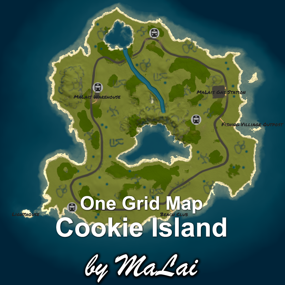 Cookie Island - One Grid Map