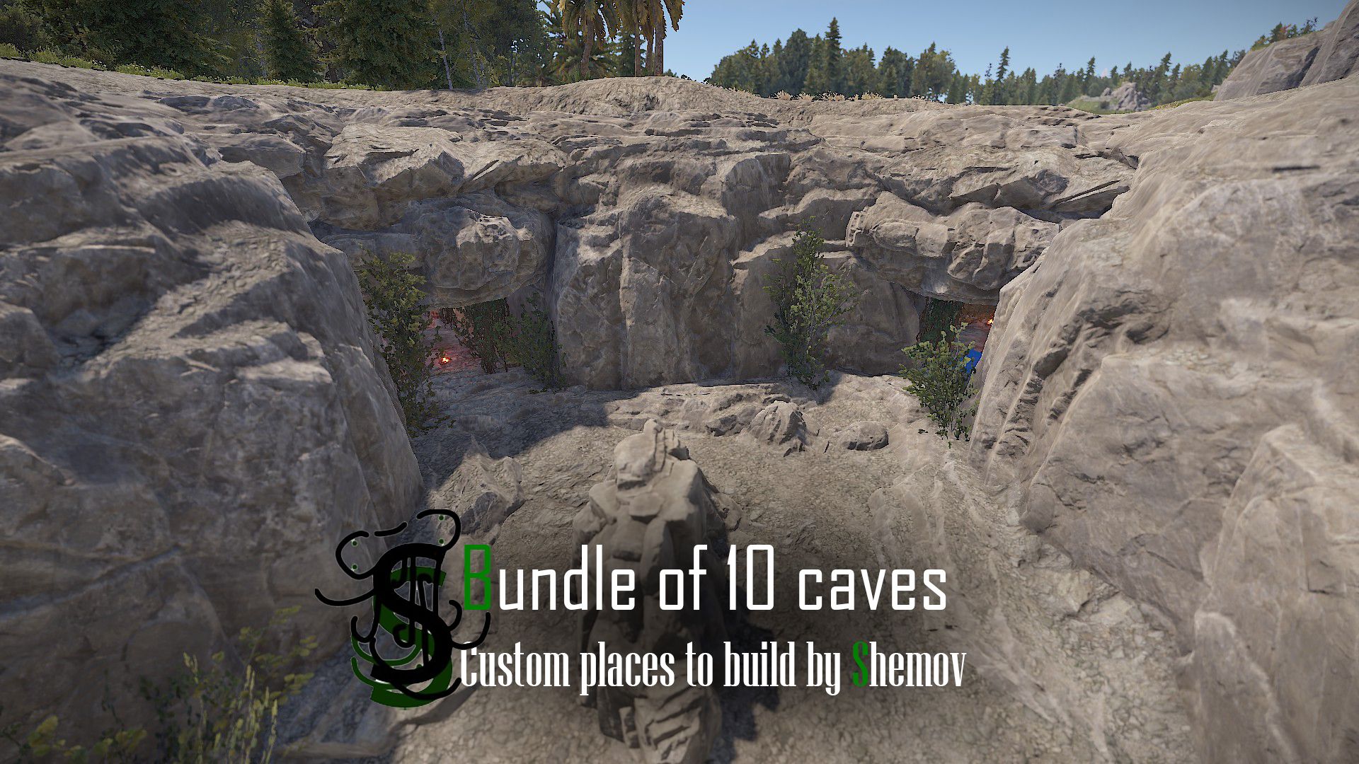 Bundle of 10 custom caves to build a base 2 | Custom places to build a base by Shemov