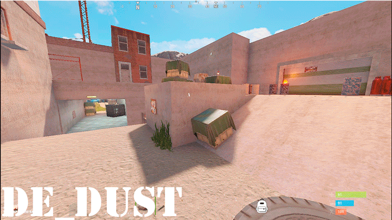 More information about "Dust 2 CSGO Custom Rust Remake (prefab + arena)"