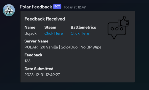 More information about "Discord Feedback"