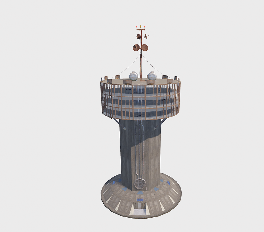 Heli Tower With Glass