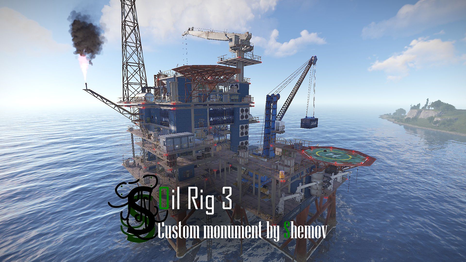 Oil Rig 3 | Custom Monument By Shemov