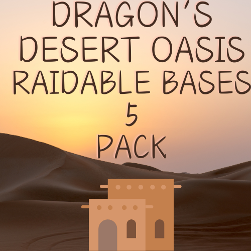 5 Medium Desert Themed Raidable Bases