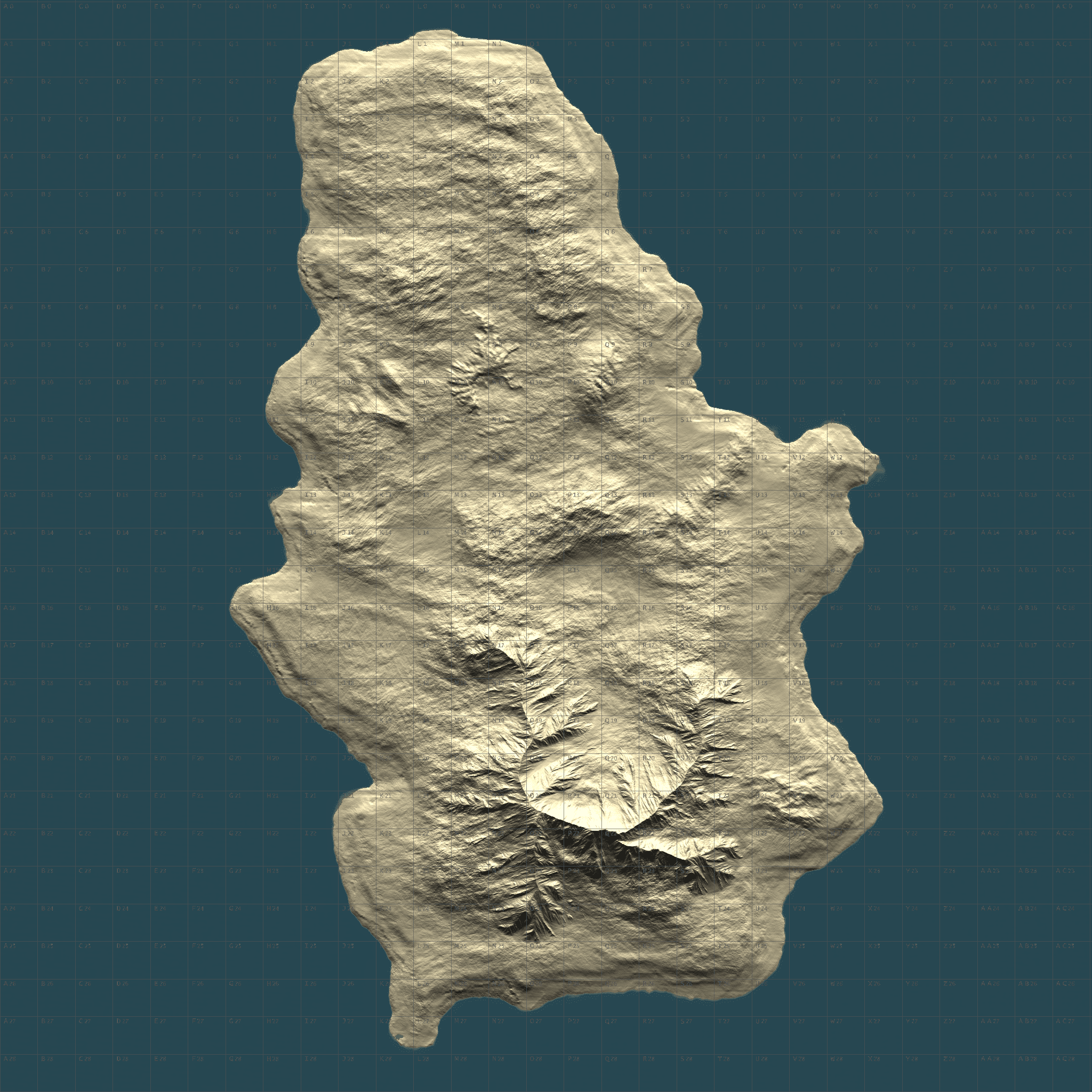 Serbia 4K Terrain Map