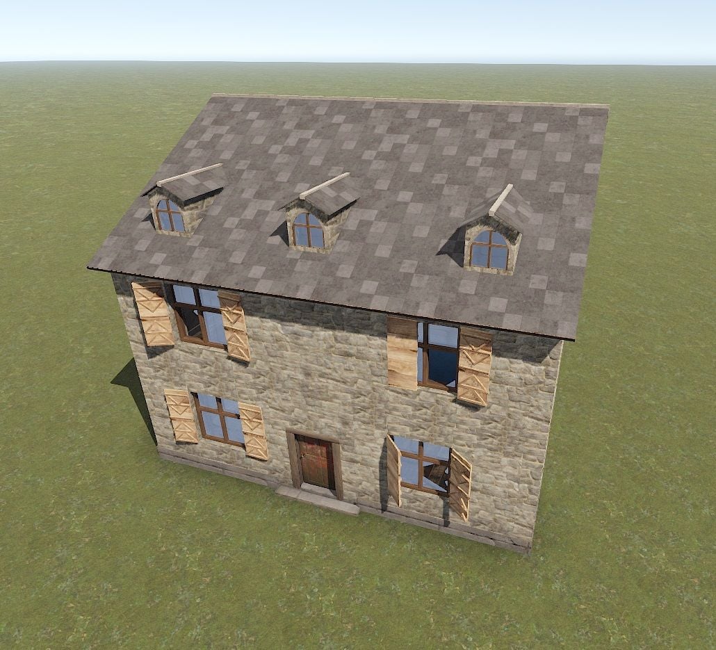 RustMaker - WW2 House (Empty AND Furnished)