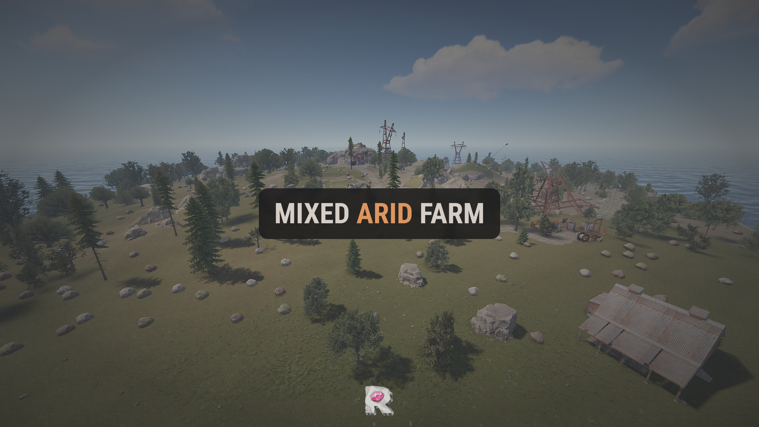 Arid Mixed Farm Island