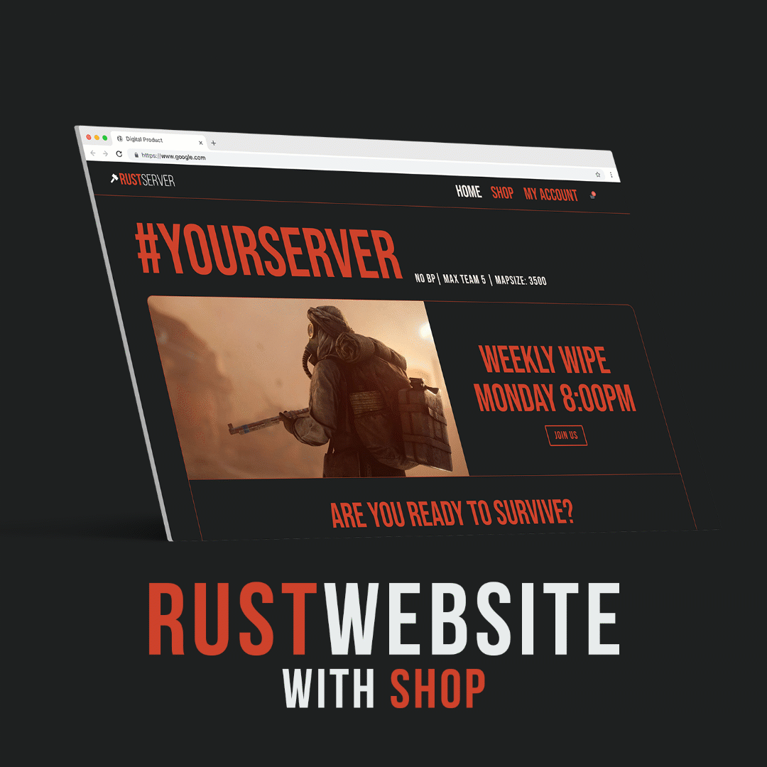 Rust Website Shop Elementor Kit