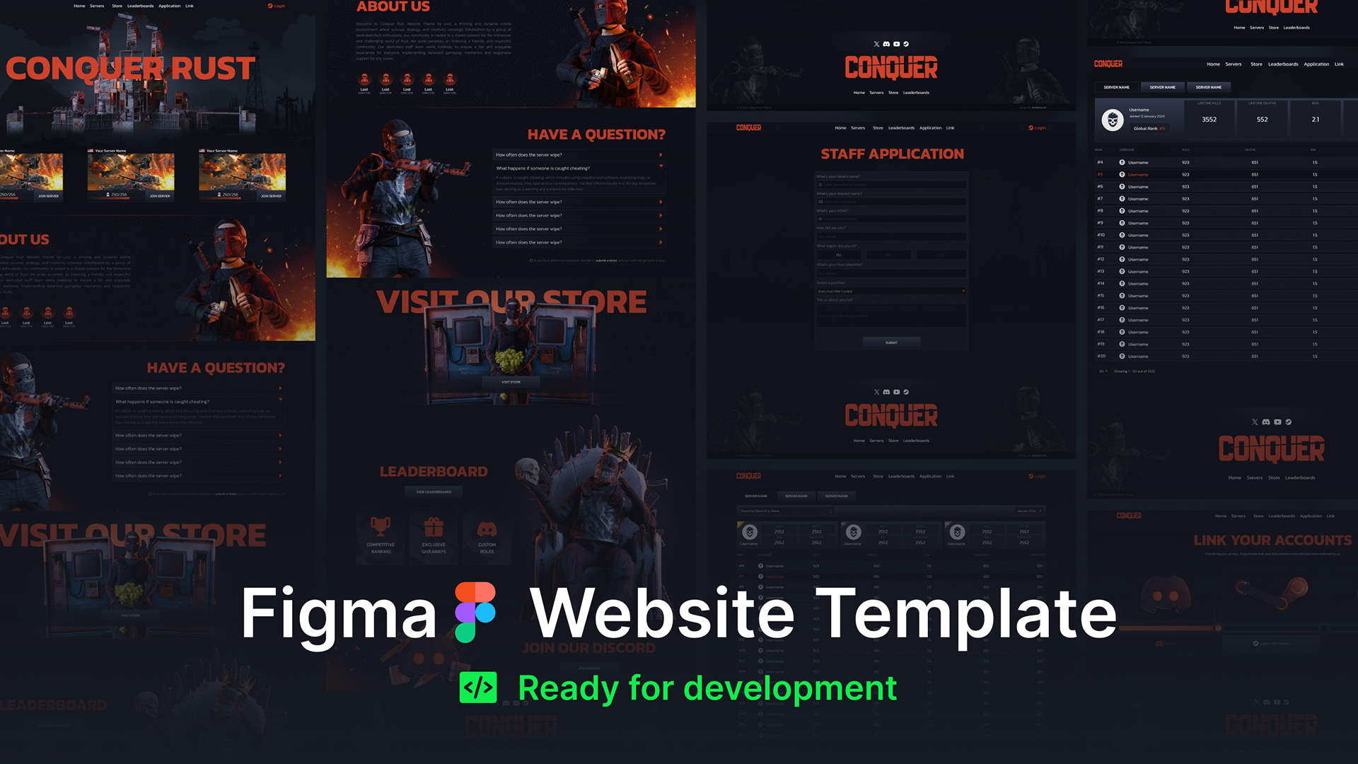 Rust - Website | Figma