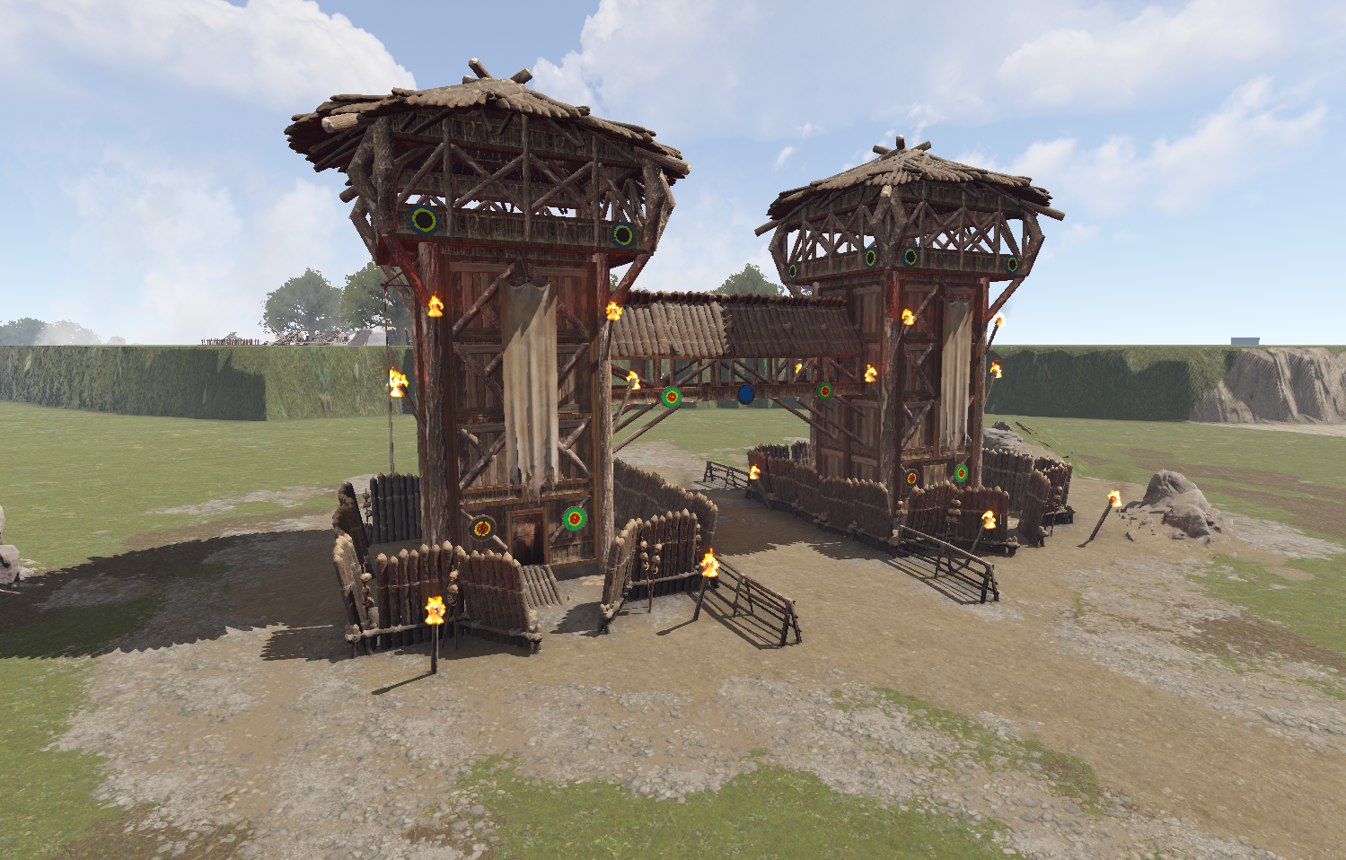 Medieval / Viking Twin Towers