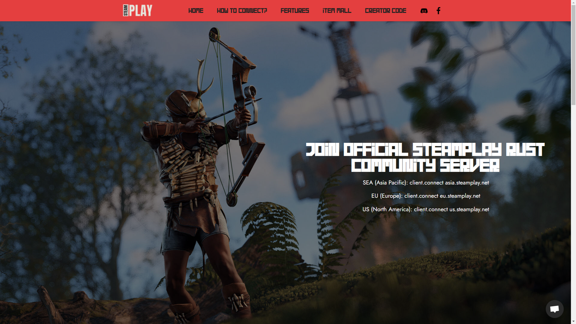 Rust Steamplay Theme Website