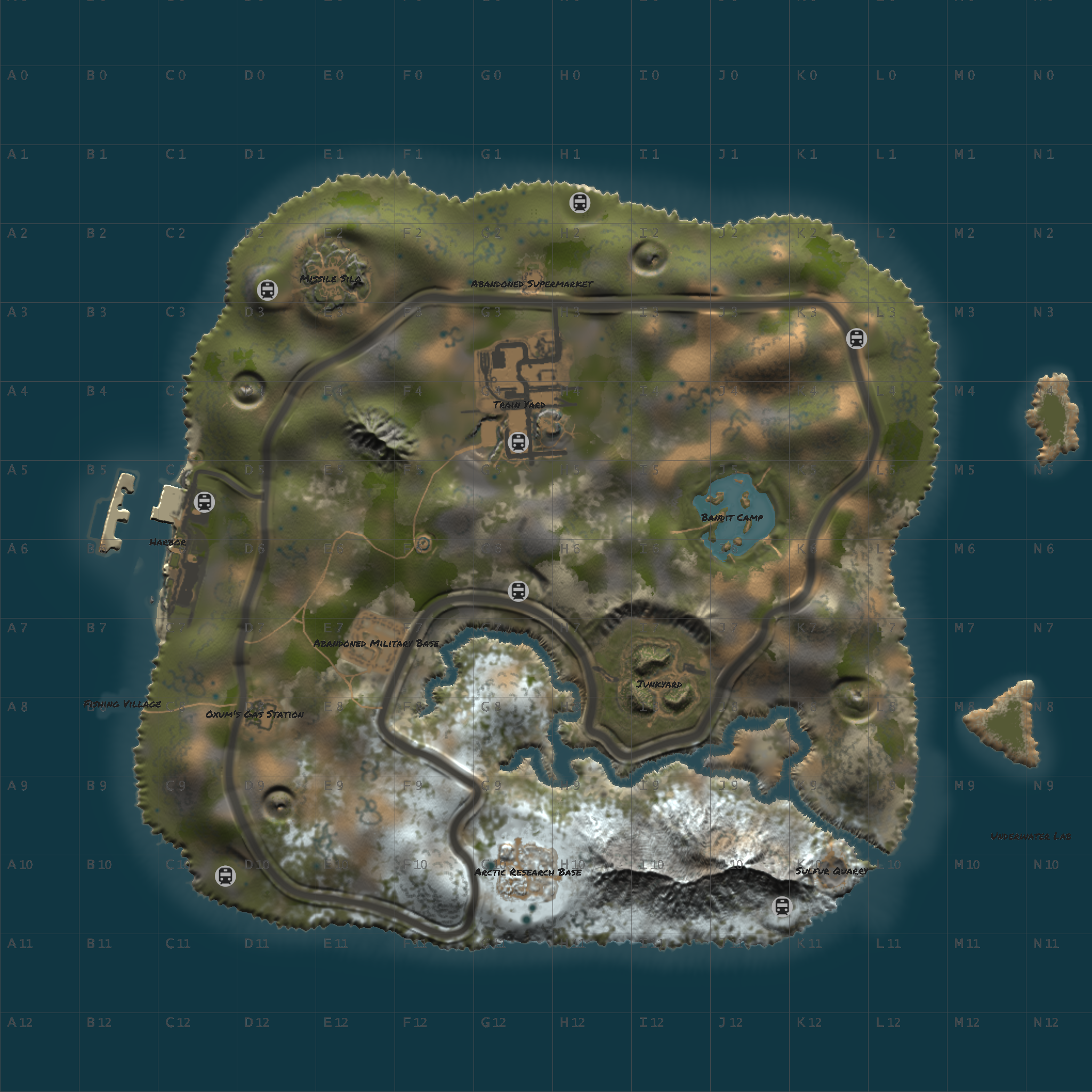 Custom Map With Default Monuments