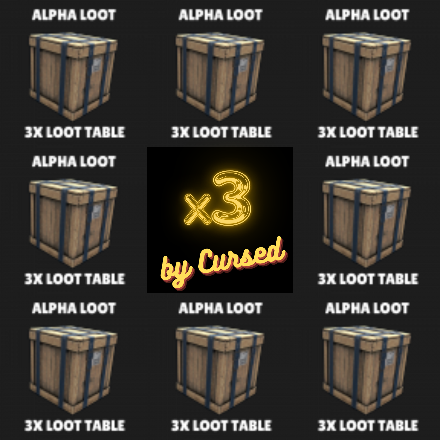 AlphaLoot 3X Loot Table