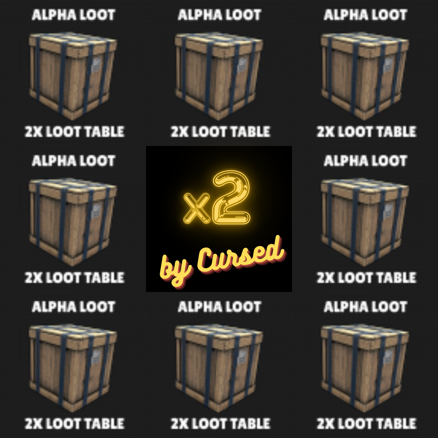 AlphaLoot 2X Loot Table