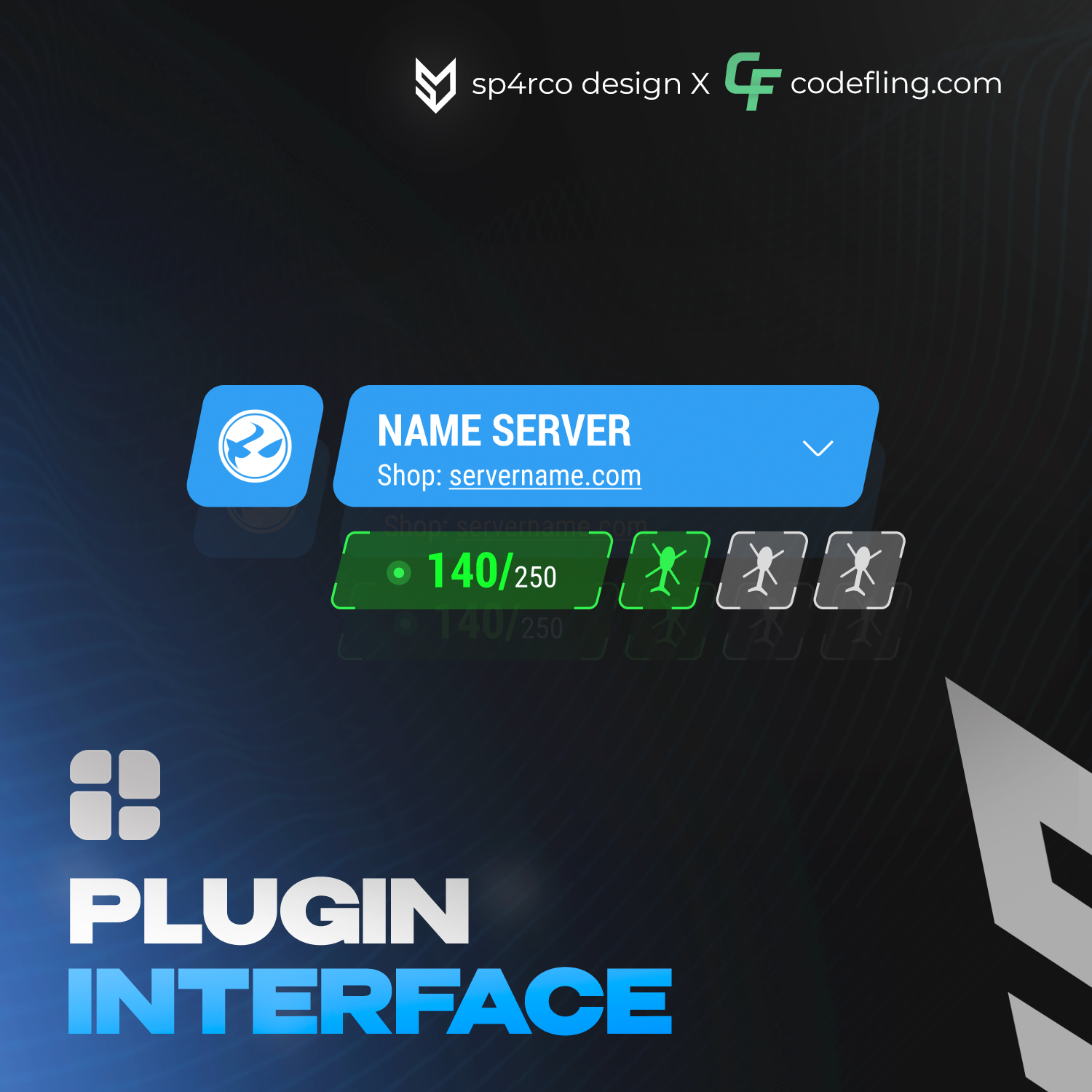 Server HUD UI [Plugin Interface / Figma]