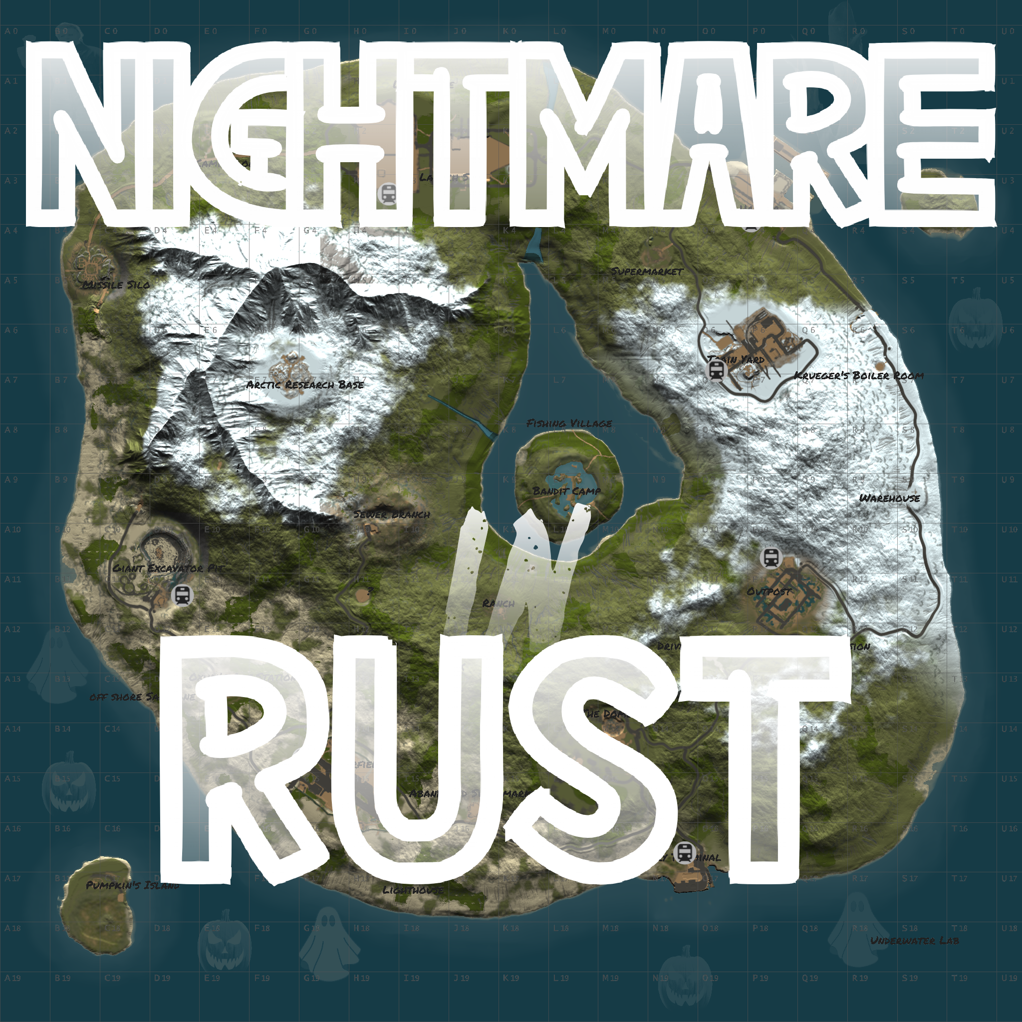 Nightmare In Rust 3K [Halloween Custom Map]