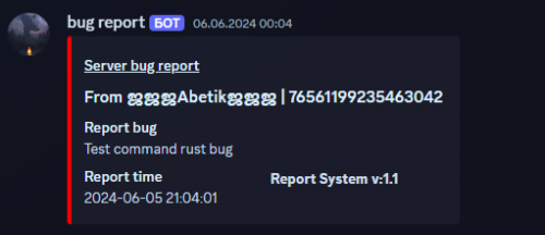 More information about "Report Bug System"