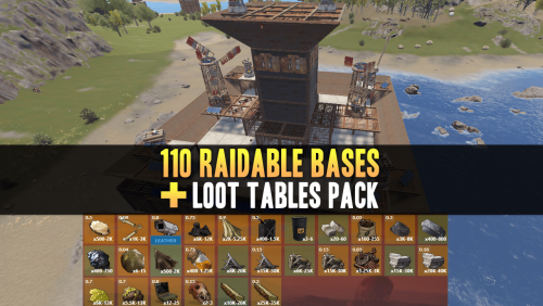 More information about "Raidable Bases Pack & Loot Tables (110 Bases)"