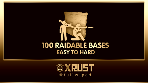 More information about "Raidable Bases Pack (100 Bases - Expanded Package, from Easy to Hard)"