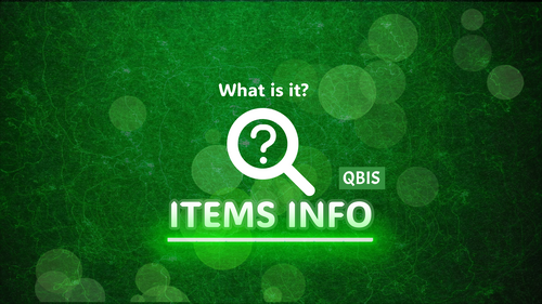 More information about "Items Info"