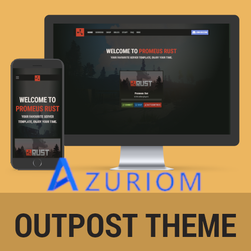 More information about "Azuriom Outpost Theme"