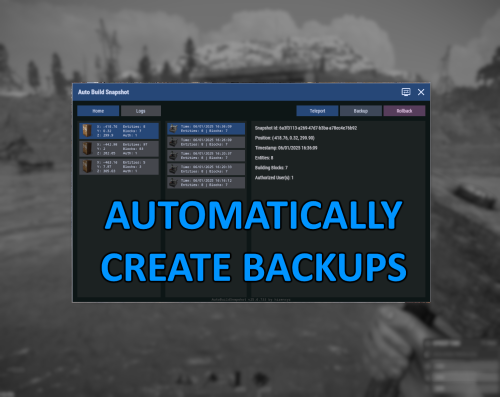 More information about "Auto Build Snapshot"