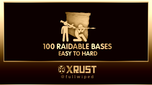 More information about "Raidable Bases Pack (100 Bases - Expanded Package, from Easy to Hard)"