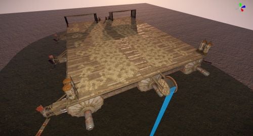 More information about "Flying wooden platform"