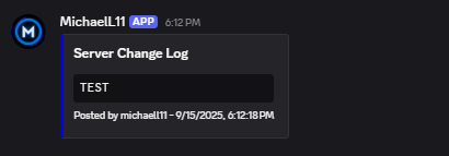 More information about "Change-Log Discord Bot"