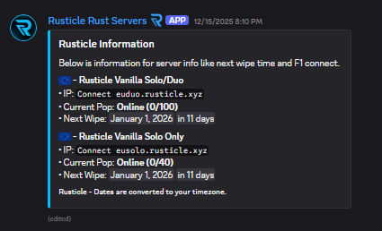 More information about "Rust Server Information & Reaction Roles"