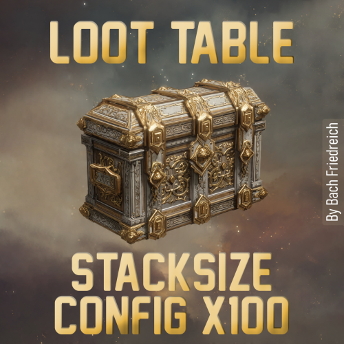 More information about "100x Config Loot Table & Stacksize"