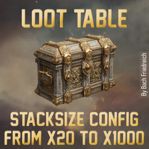 More information about "20x-x1000 Loot Table & Stacksize Config"