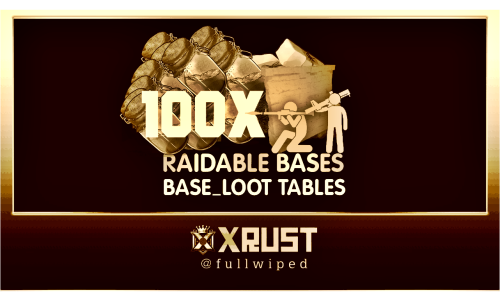 More information about "Raidable Bases Loot Tables Pack (100X and Higher Servers)"
