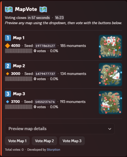 More information about "Rust Map Vote Discord Bot"